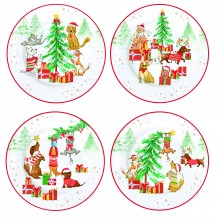 Кт/4 чинии 19см Christmas Gang